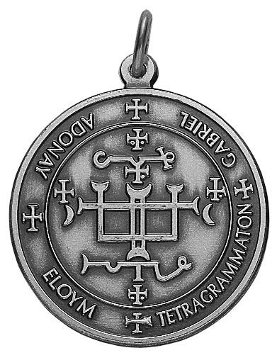 Amulett des Erzengels Gabriel versilbert