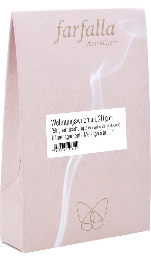 Farfalla Räuchermischung "Wohnungswechsel" 20g Packung