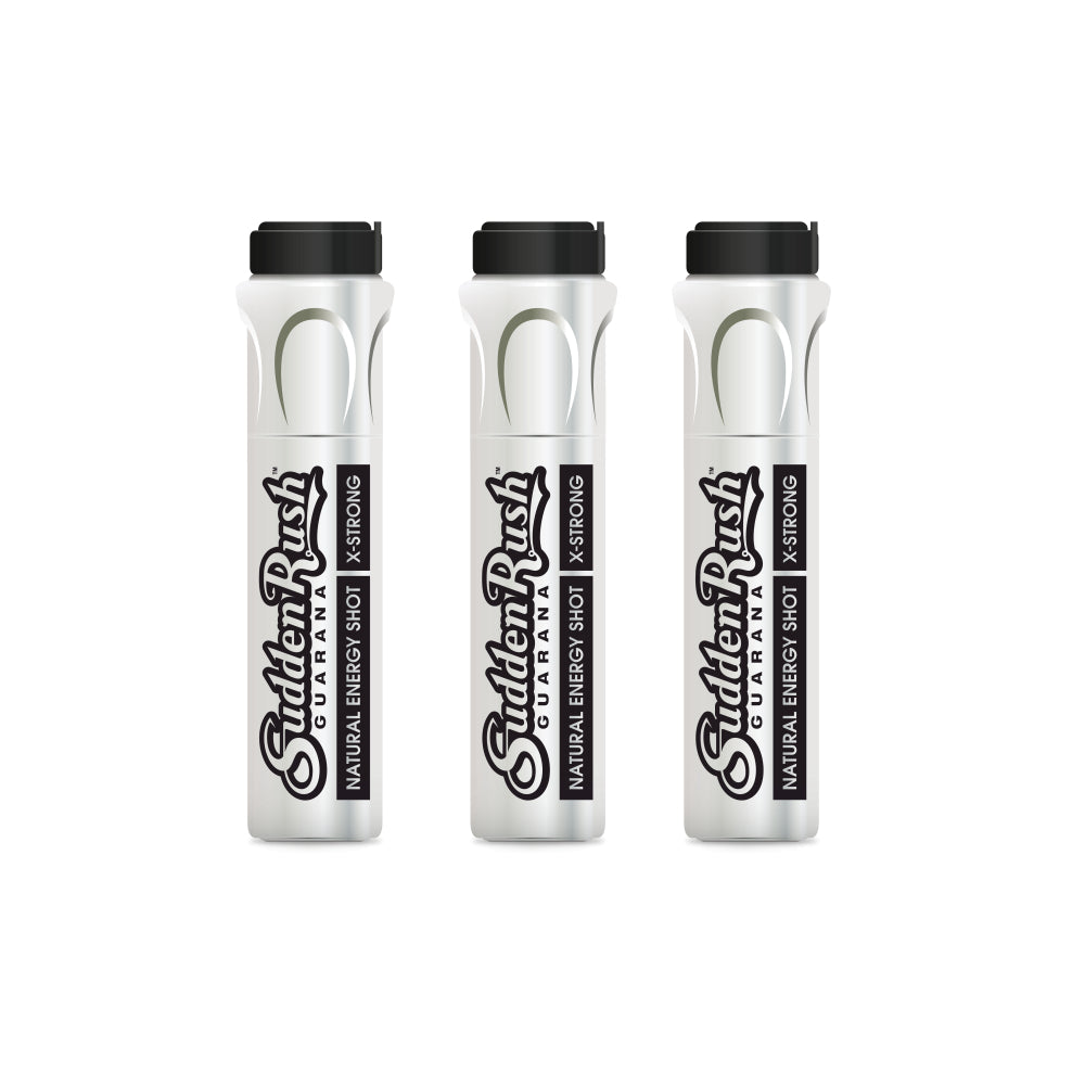 Sudden Rush | Natural Energy Shot | X-Strong | 3er Pack