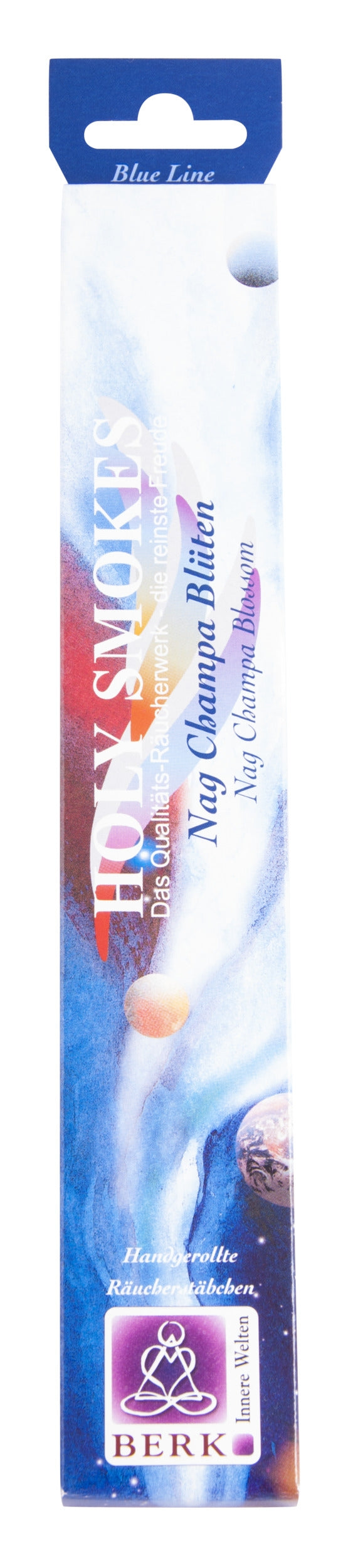 Holy Smokes | Blue Line | Nag Champa Blüten Räucherstäbchen | 10g Packung