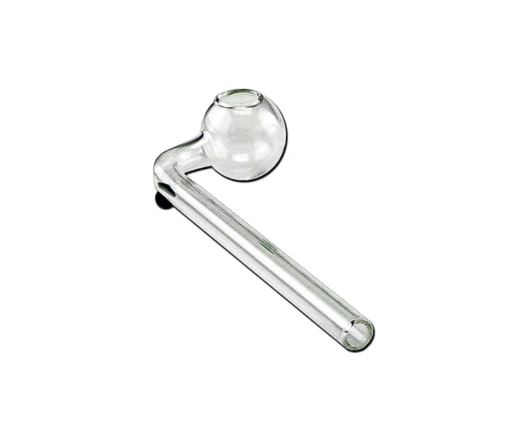 Ölpfeife Borosilikatglas gebogen | 16cm lang
