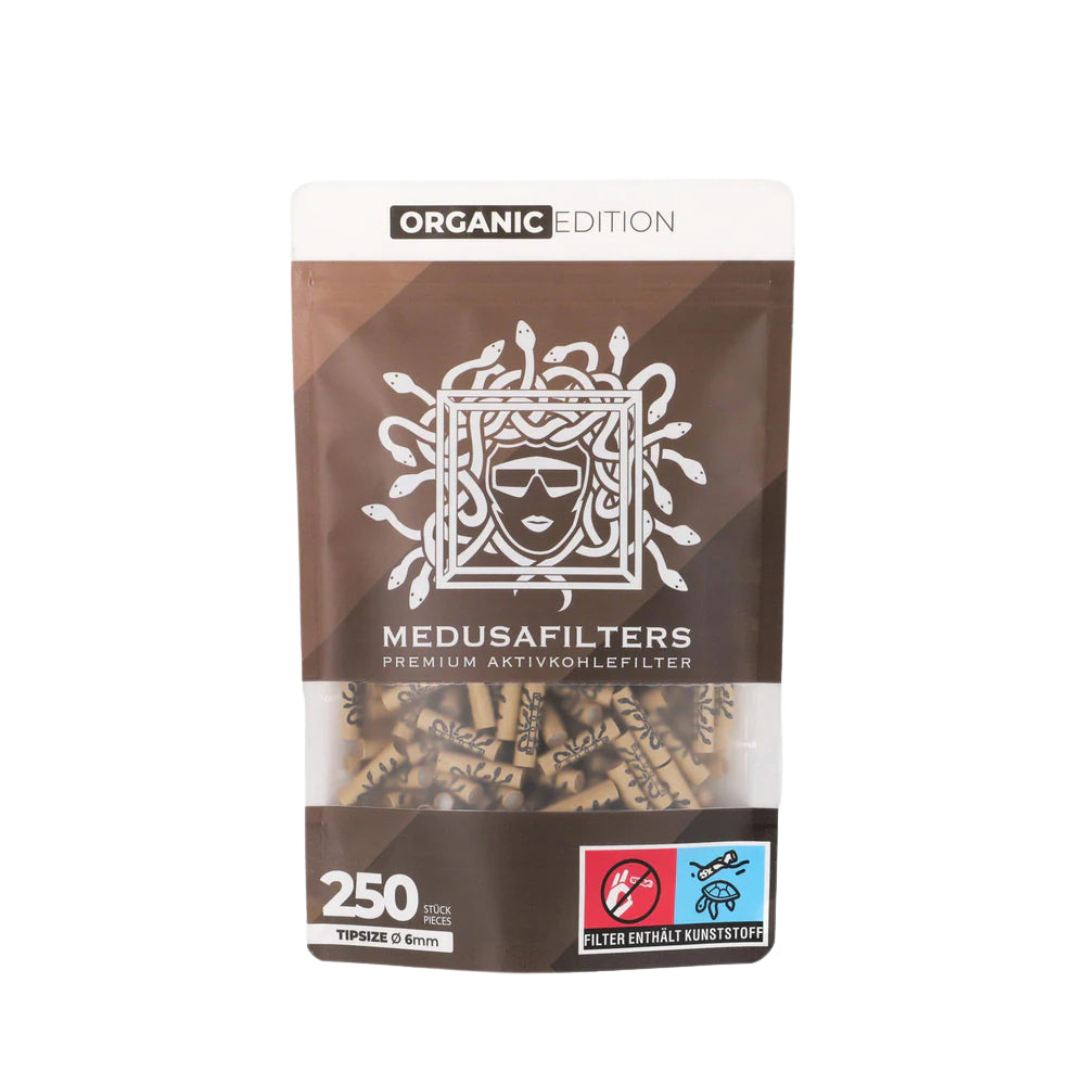 Medusa | Hybrid Aktivkohlefilter Ø 6mm | 250er Packung Frontansicht
