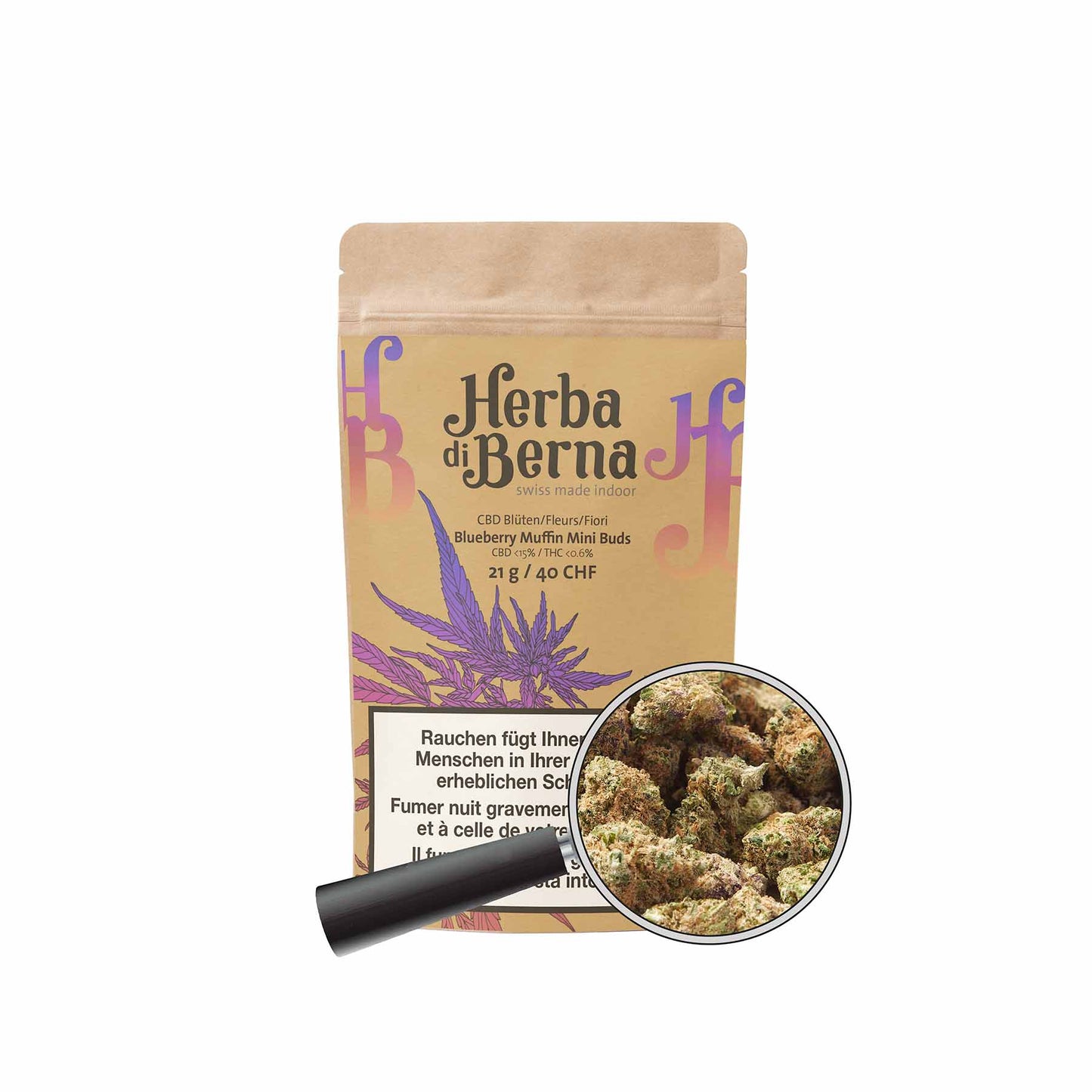 Herba di Berna | Blueberry Muffin Indoor | Mini Buds | 21g