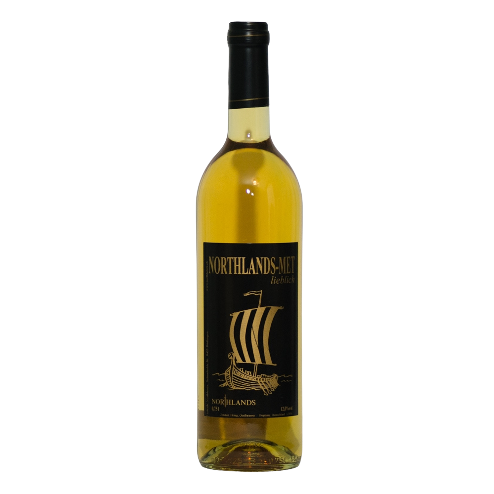 Northlands Met lieblich 75cl – süsser Honigwein mit Waldhonig, intensives Aroma, leicht herbe Note, 12% vol
