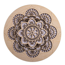 Mandala der Entspannung aus Holz