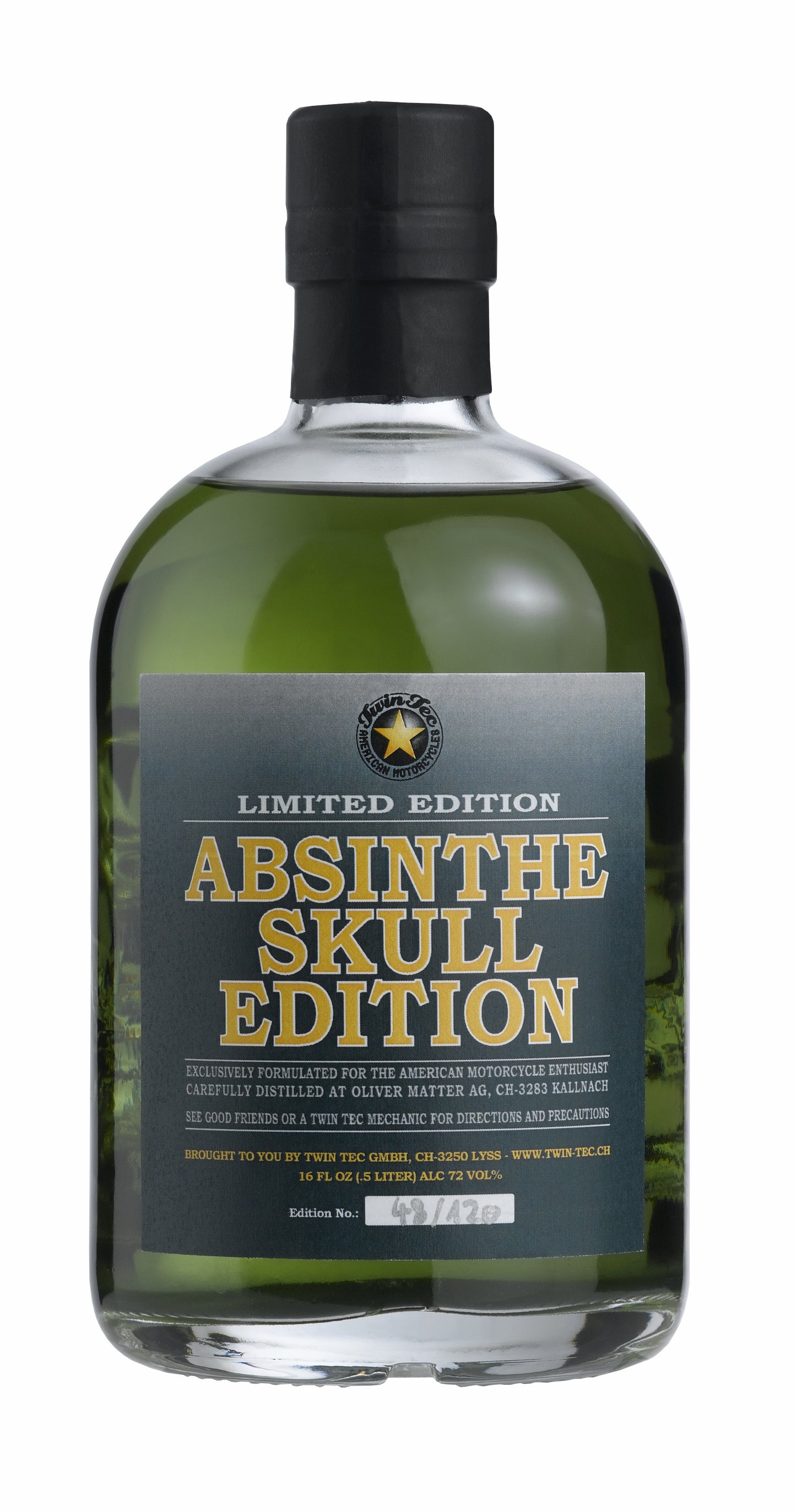 Absinthe Twin Tec Skull 50cl Flasche