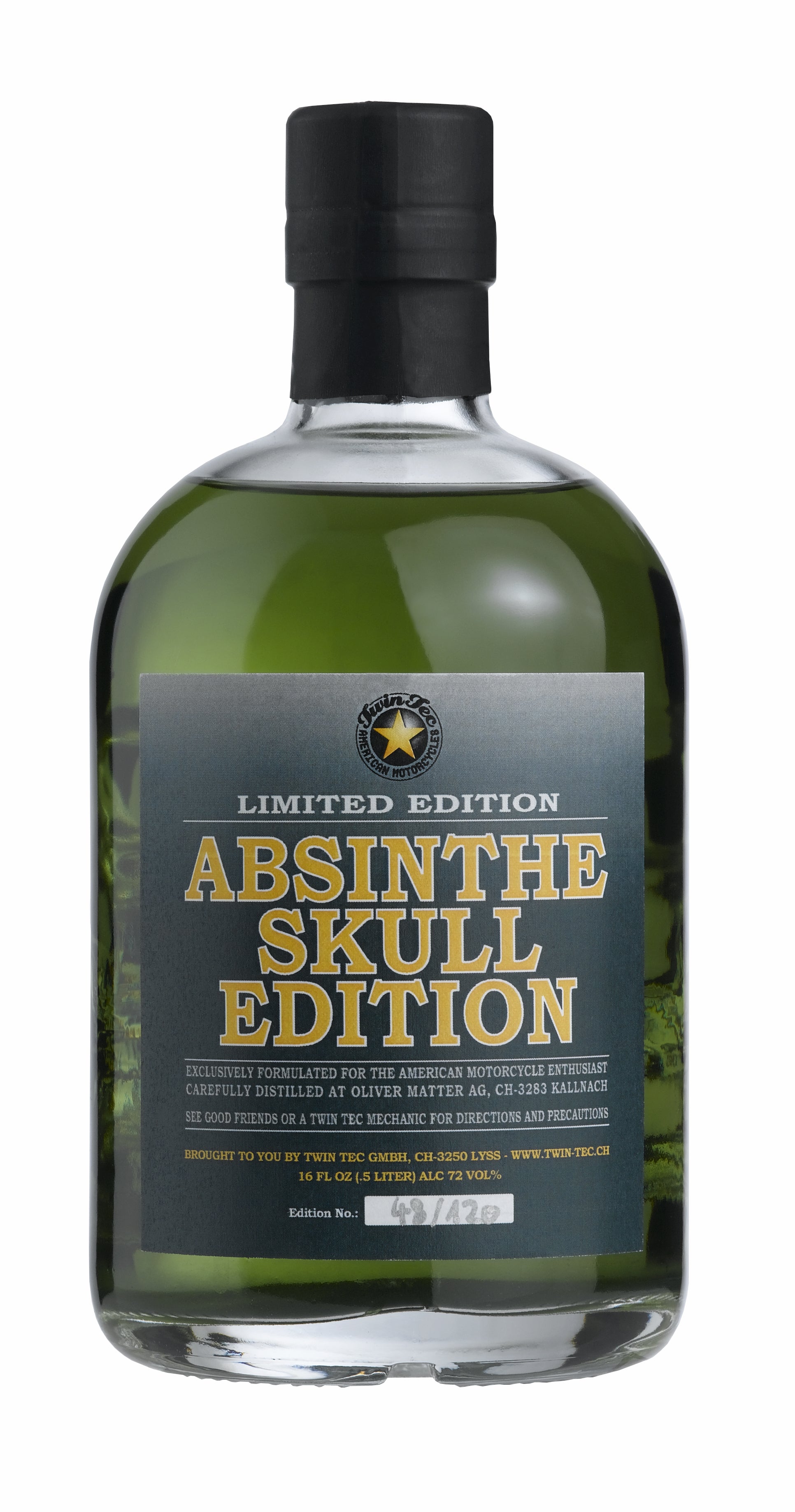 Absinthe Twin Tec Skull 50cl Flasche
