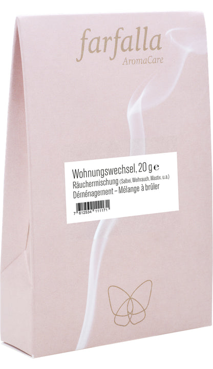 Farfalla Räuchermischung "Wohnungswechsel" 20g Packung