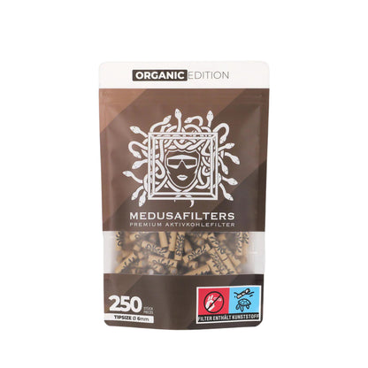 Medusa | Hybrid Aktivkohlefilter Ø 6mm | 250er Packung Frontansicht