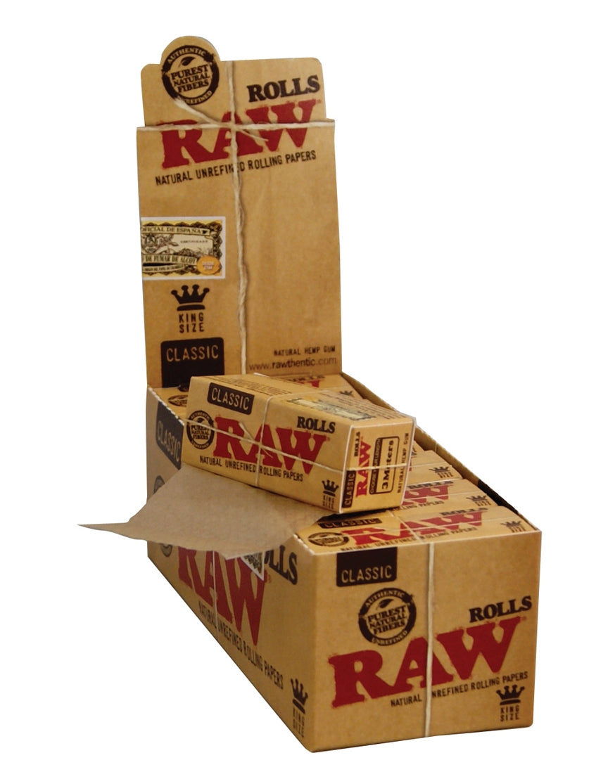 RAW Classic King Size Rolls - Schachtel mit 12 Rollen
