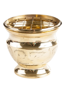 Messing-Räuchergefäss mit Netz