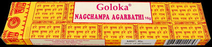 Goloka Räucherstäbchen | Nag Champa | 12x16g Packung
