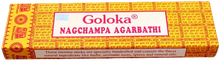 100g Packung Goloka Nag Champa Räucherstäbchen aus Indien