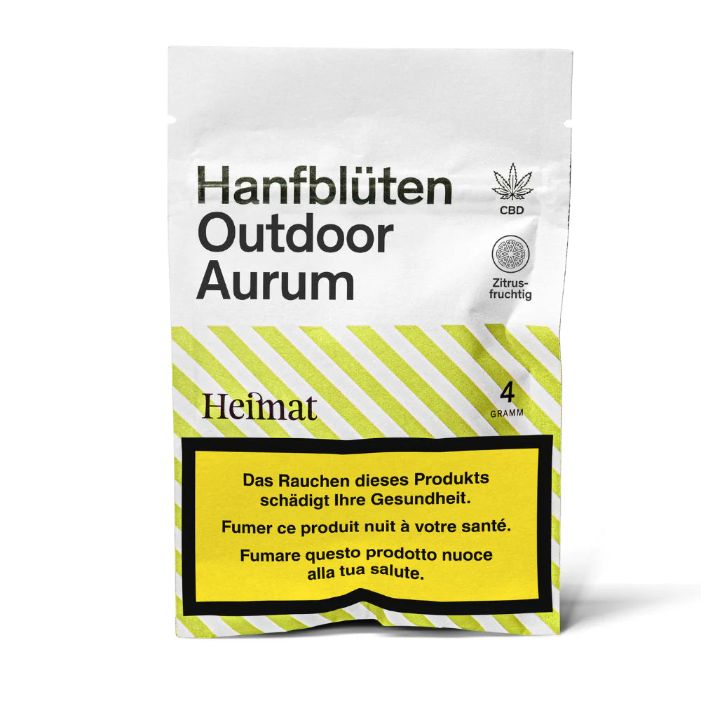 Heimat | CBD Outdoor Hanfblüten | Aurum | 4g Beutel