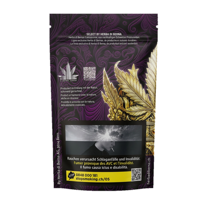Herba Select | Candy Kush Outdoor CBD 10g Beutel Back