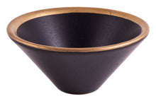 Räucherschale | Keramik schwarz/gold