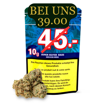Sweed Super Silver Haze | Indoor CBD Blüten zum Sonderpreis