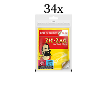 Zig-Zag | Zigaretten Slim Filter | 34 x 120 Stück