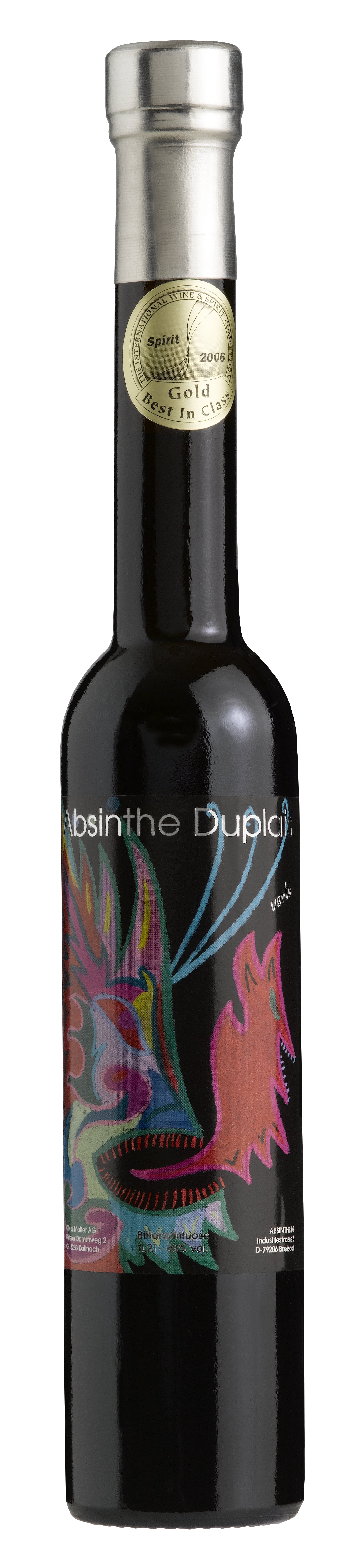 Absinthe Duplais Verte 20cl – traditioneller Schweizer Verte nach 19.-Jh.-Rezeptur, natürlich gefärbt, mehrfach preisgekrönt