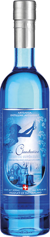 La Clandestine Blanche 20cl – handwerklicher Schweizer Absinthe nach Rezept von 1935, über 10 Kräuter, weich, bitter, Goldmedaille 2005