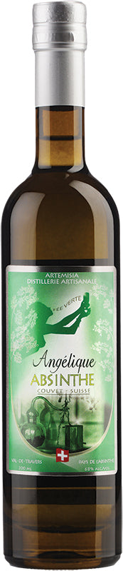 La Clandestine Verte 20cl – Schweizer Absinthe verte aus 11 Kräutern, handgemacht, natürliche Grünfärbung, ausgewogen, 68% vol.