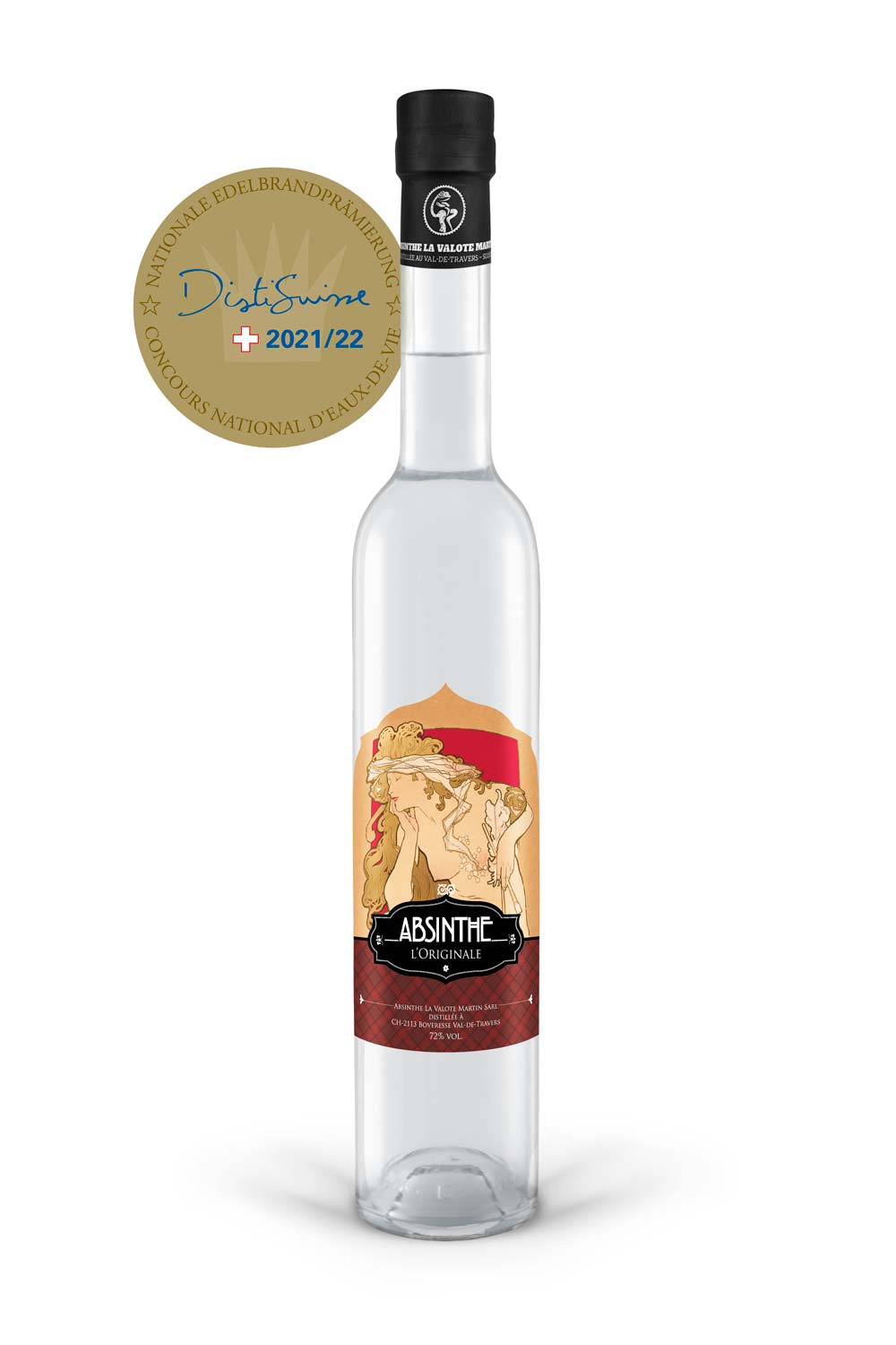 Absinthe L'Original – klarer, eleganter Absinthe von La Valote Martin mit 72% vol und harmonischer Kräuterkomposition