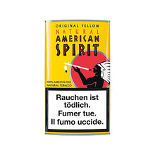 American Spirit Original Yellow Tabak –unbehandelter Premium-Virginia-Tabak ohne Zusatzstoffe, nachhaltig angebaut