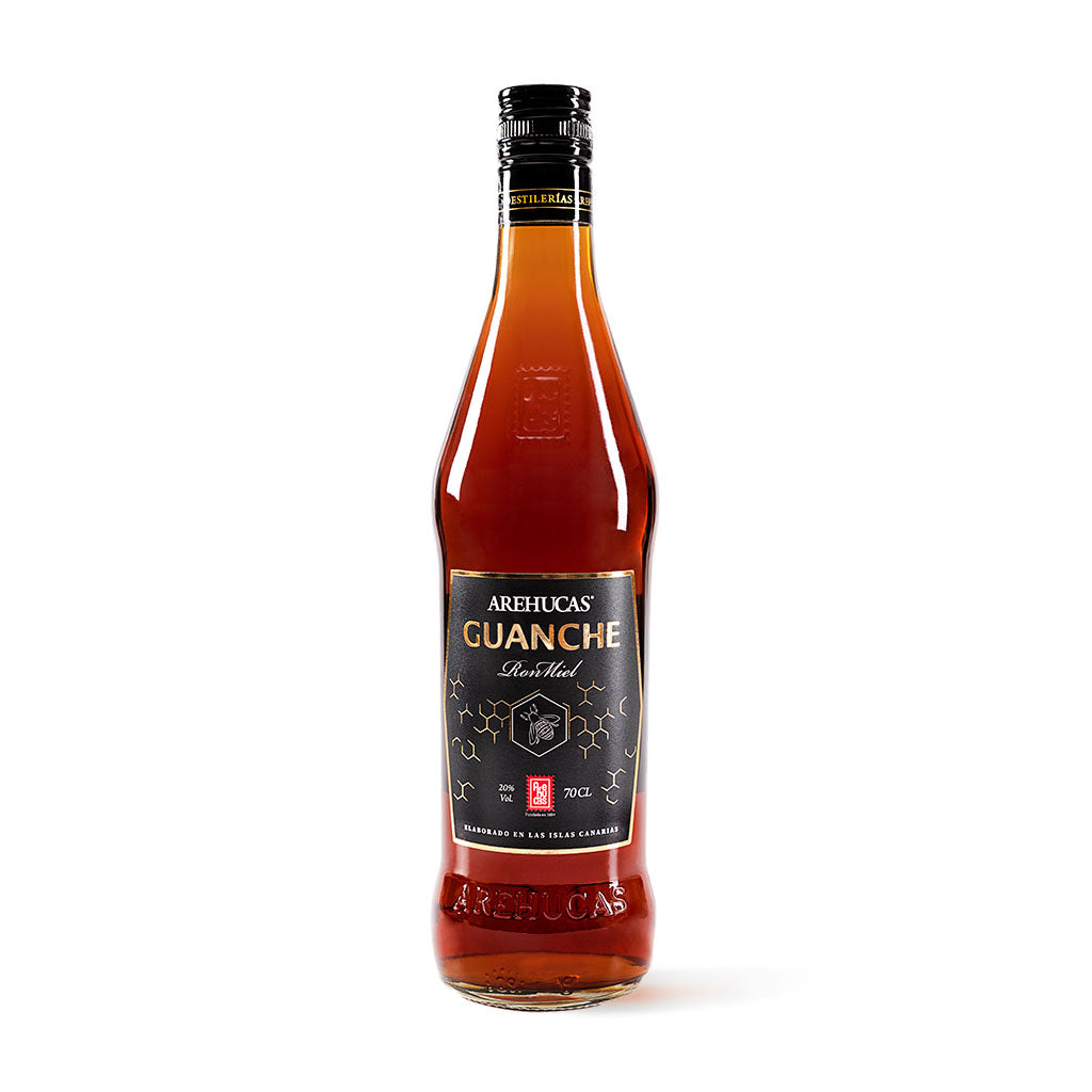 Arehucas Ron Miel 70cl – kanarischer Honigrum aus Rum und Honig, mild-süss, typisch für die Kanaren