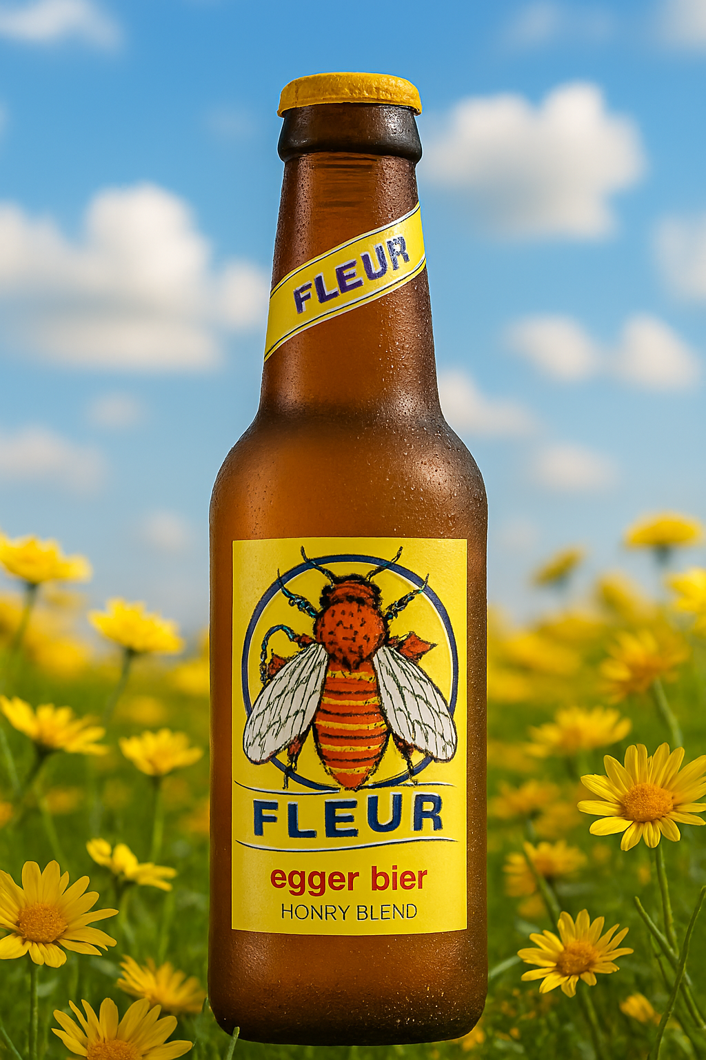Stimmungsbild Egger Fleur Honigbier – warme Szene mit Honig, hellem Bier und regionalem Brauhandwerk