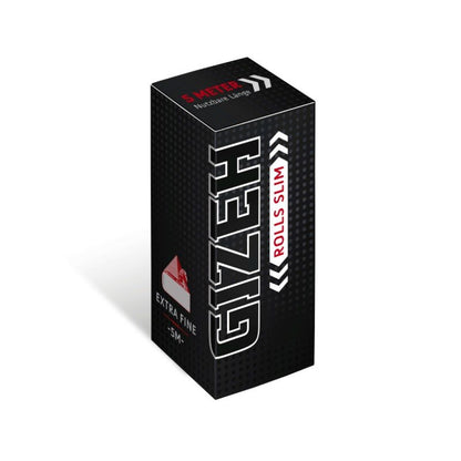 Detailbild Gizeh Black Rolls Slim – Nahaufnahme des 14 g/m² Papiers und der natürlichen Gummierung