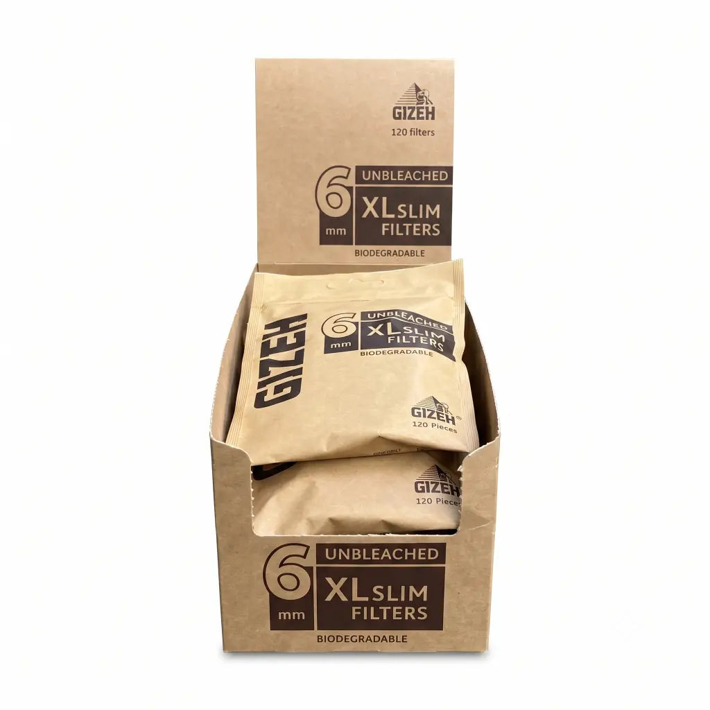 Gizeh XL Slimfilters unbleached | Schachtel à 10 Beutel