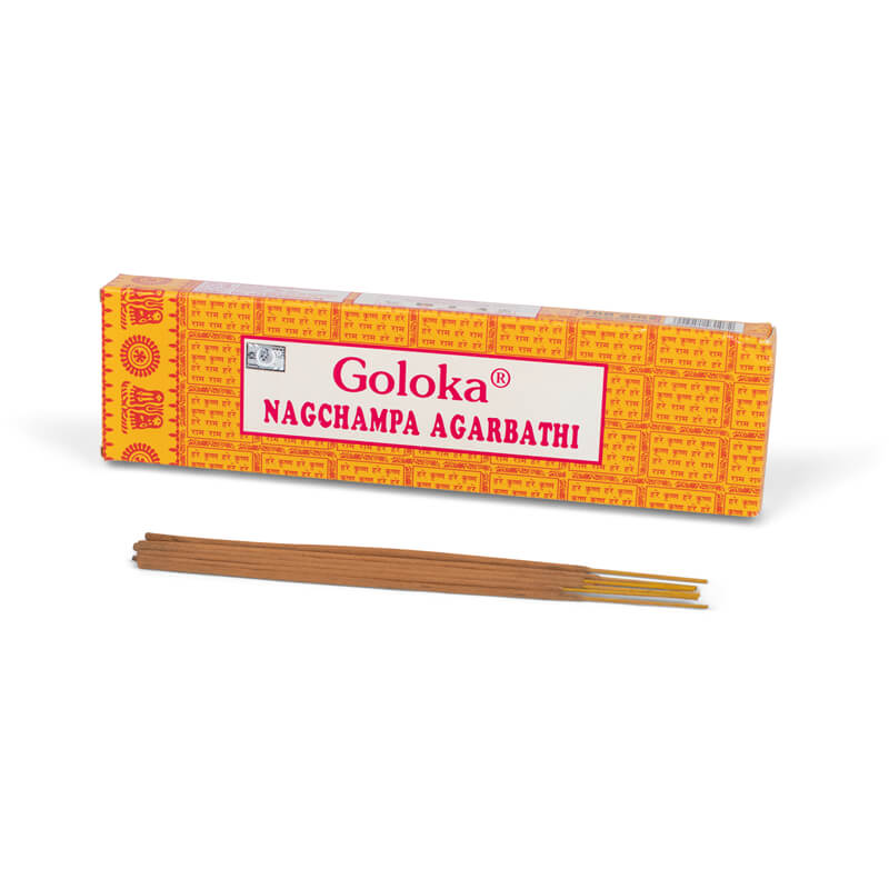 Goloka Räucherstäbchen | Nag Champa | 12x16g Packung
