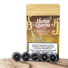 Herba di Berna CBD Hasch Starter Pack – 5 Sorten à 2,5g, diverse Aromen, bis 28% CBD und 0,9% THC