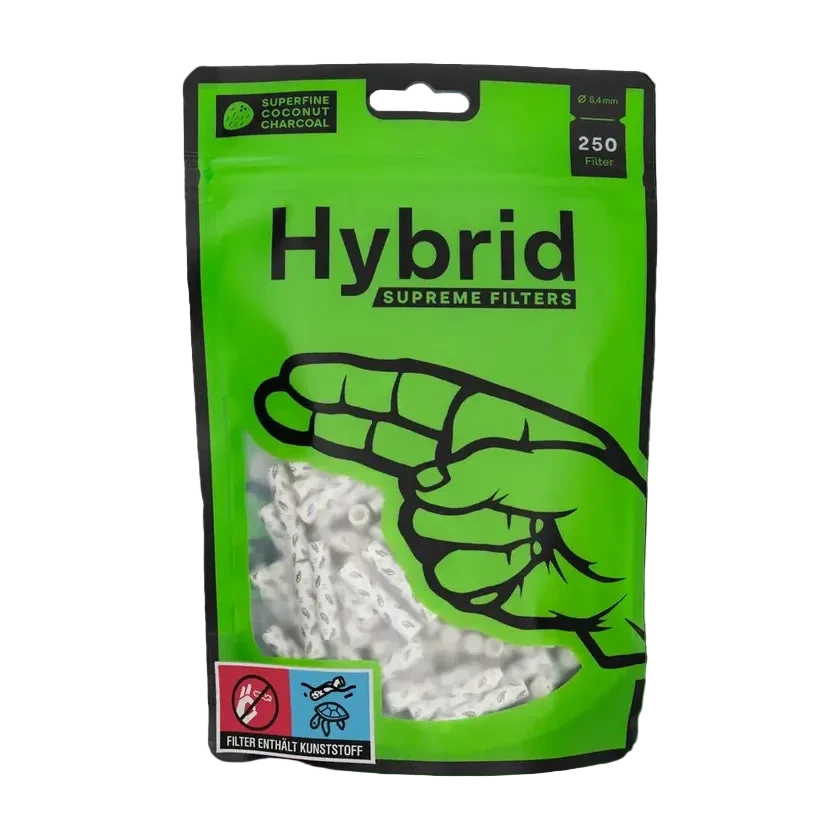 Hybrid | Aktivkohlefilter 6.4mm | 250 Stück