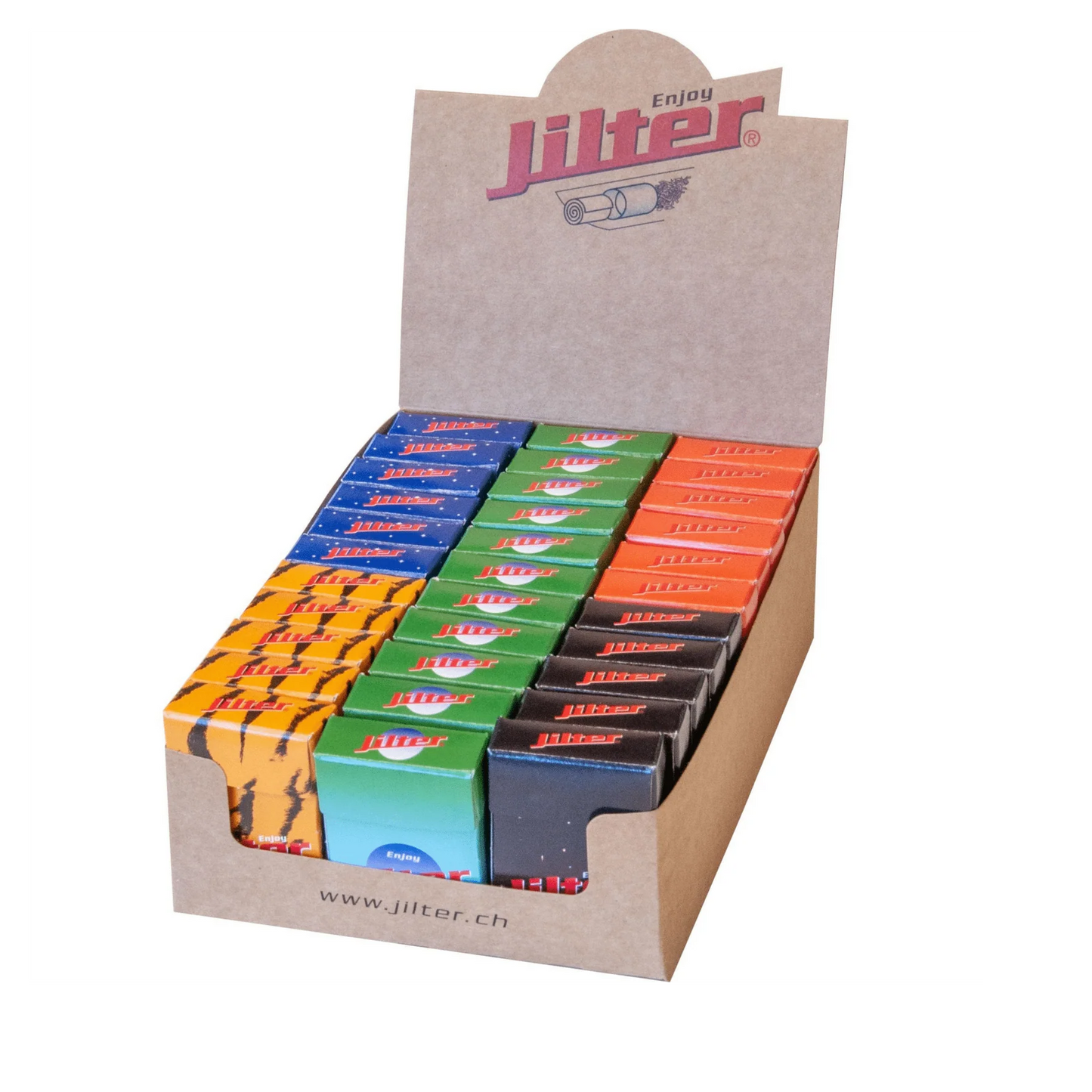 Jilter Classic 33×42er Klickbox – 1'386 Filter, reduziert Teer und Nikotin, ideal für Selbst-Dreherinnen