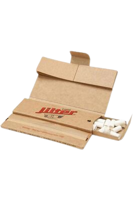 Jilter Smoke-Kit – Kombi-Pack mit ungebleichten Papers, Filtertips und Jilter in nachhaltigem Booklet für unterwegs
