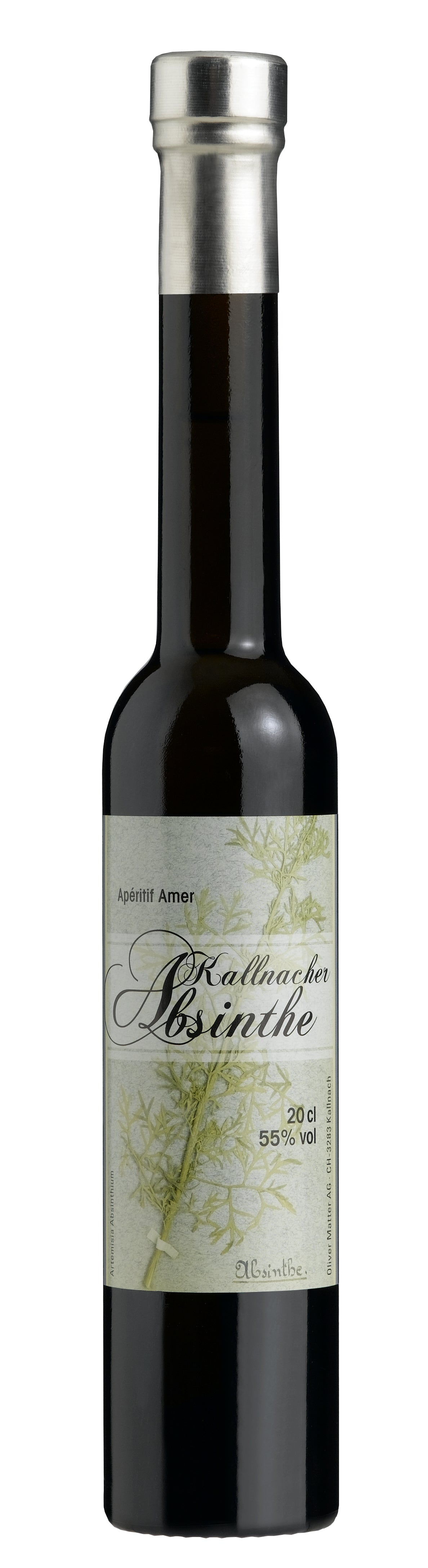 Kallnacher Absinthe 20cl – traditioneller La Bleue nach alter Val‑de‑Travers‑Rezeptur, weich, melissig, würzig, Goldmedaille 2006