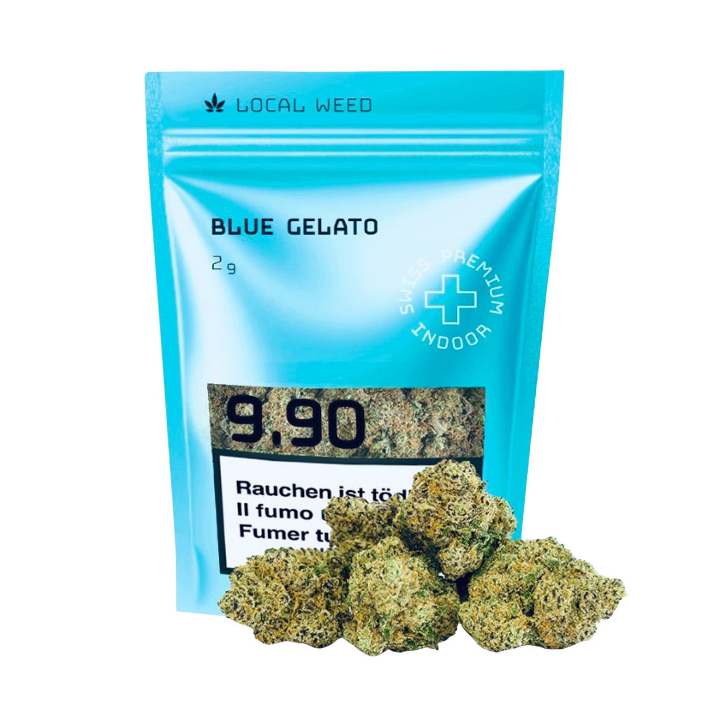 Local Weed Blue Gelato 2g – fruchtig-süsse Indoor-CBD-Blüten aus Langenthal mit Beeren- und Eiscreme-Noten