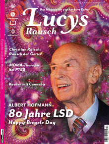 Lucy’s Rausch Nr. 15 – Magazin zu Psychonautik, Drogenkultur, LSD‑Geschichte, Forschung, Politik und Cannabis‑Themen, 112 Seiten