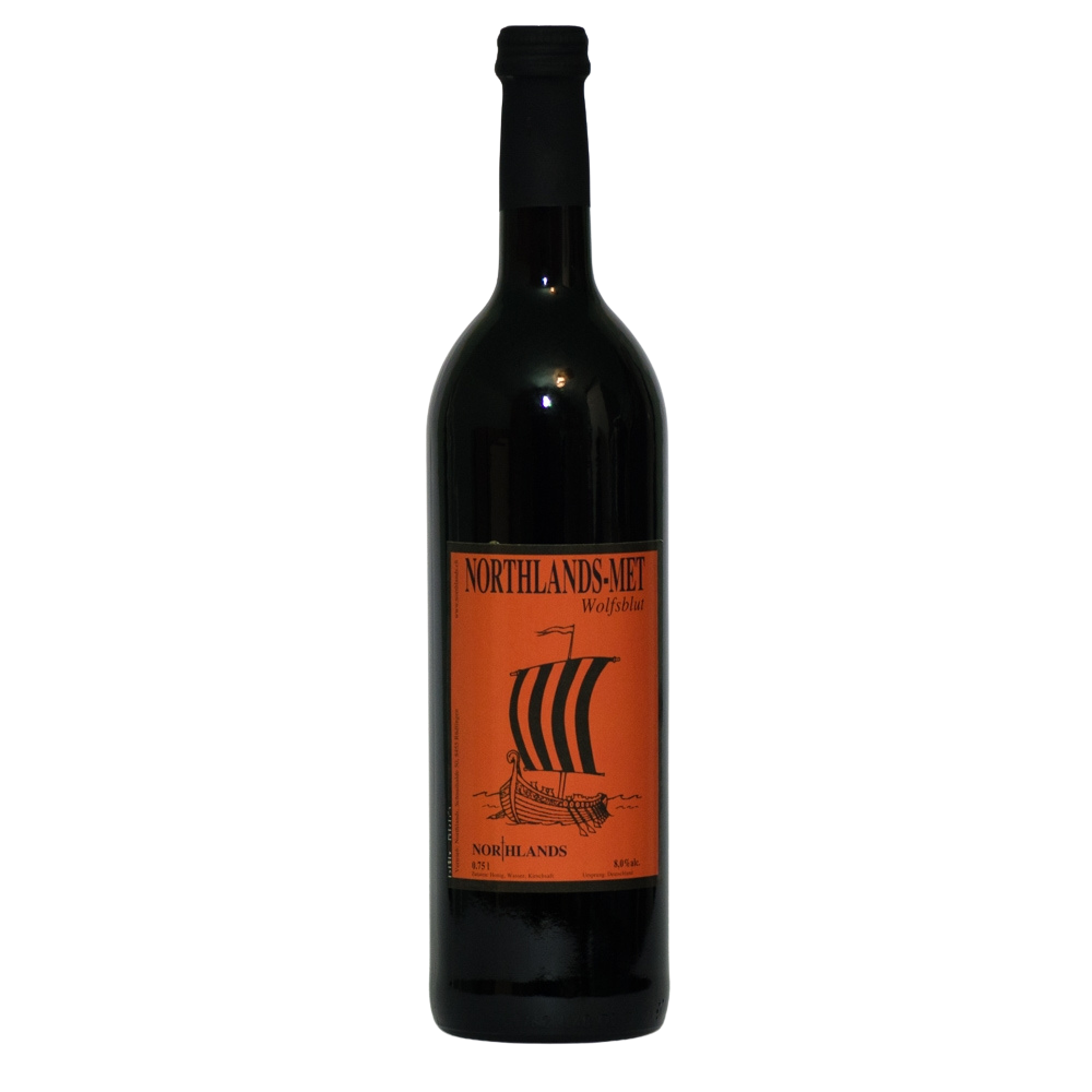 Northlands Met Wolfsblut 75cl – Fruchtmet aus Honig und Sauerkirschsaft, fruchtig-säuerliche Note, 8% vol