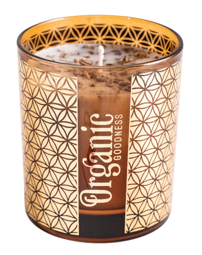 Organic Duftkerze Salbei und Lavendel – Sojawachs, 60h Brenndauer, harmonisierende Wirkung für Meditation und Ambiente