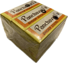 Panchavati Dhoop Sticks Mini – 5 cm Räucherstäbchen ohne Holz, Duftkräuter, Harze, Sandelholz, Schachtel mit Halterung