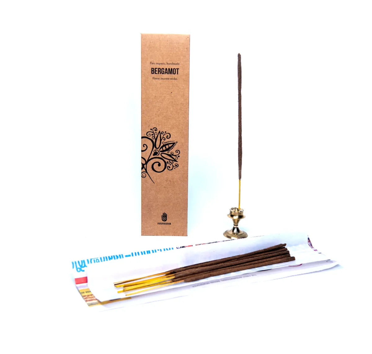 Paropakaram | Bergamotte Räucherstäbchen | 10 Stück