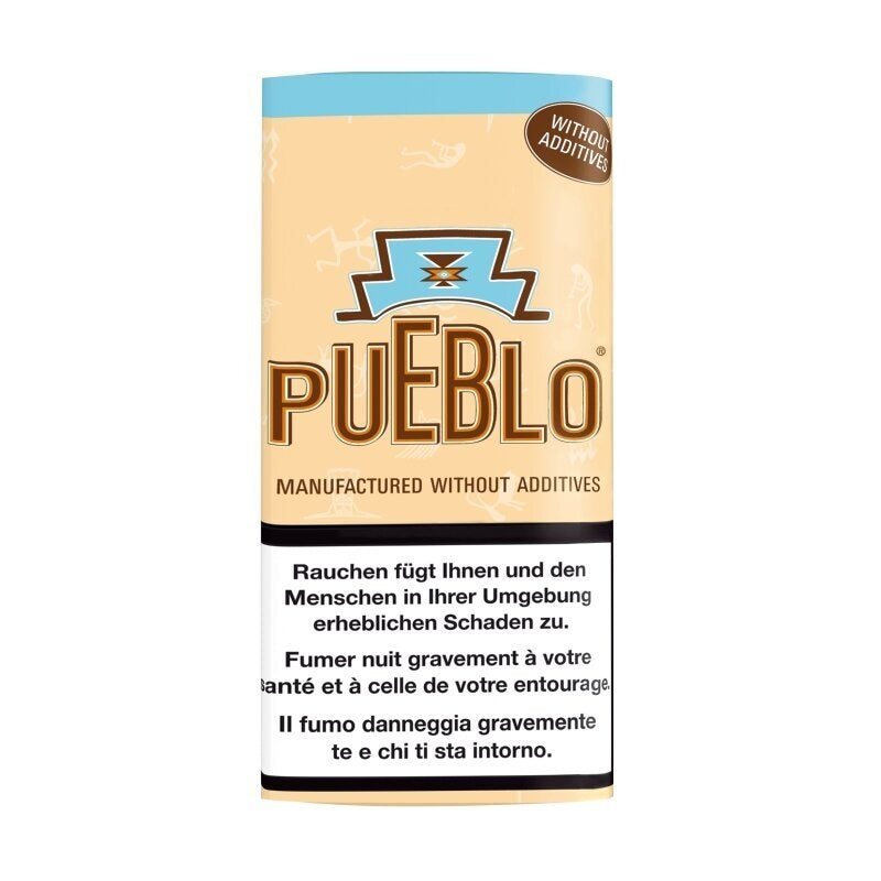 Pueblo Classic Tabak – traditionelle Virginia-Mischung aus ganzen Tabakblättern, ohne Zusatzstoffe, 10×25g Beutel
