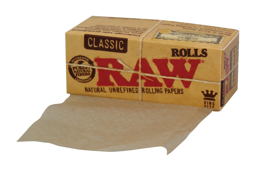 RAW Classic King Size Rolls - 3 Meter Rolle ausgerollt