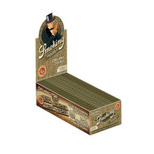 Smoking Organic Double Window – ungebleichte Hanf-Blättchen mit Natural-Gum-Klebestreifen, 70×37 mm, 13 g/m²